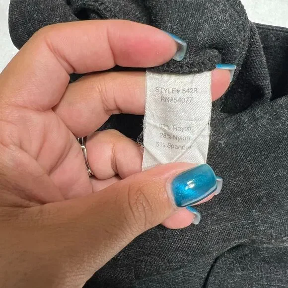 Cabi Charcoal Ponto Knit Career Wear Pants 6 Women - Picture 6 of 9